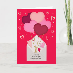 Heart-Shaped Thoughts Valentine's Day Card
