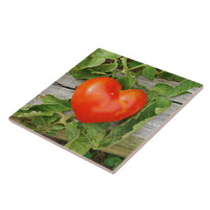 Heart Shaped Tomato Tile