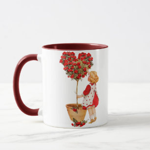 Heart Shaped Topiary Mug