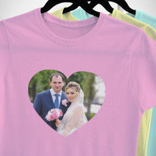 Heart Shaped Wedding Photo T-Shirt