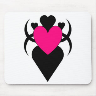 HEART SHAPED WOMAN MOUSE MAT