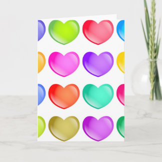 Heart Shapes Holiday Card