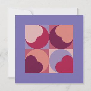 Heart Shapes Invitation