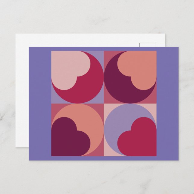 Heart Shapes Postcard (Front/Back)