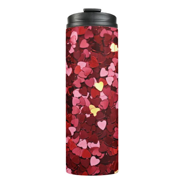 Heart Shapes Texture-20622 Thermal Tumbler (Front)