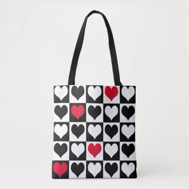 Heart shapes tote bag (Front)