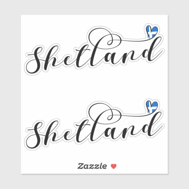 Heart Shetland Flag, Shetland Islands (Sheet)