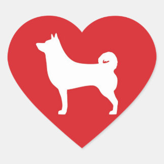 Heart Shiba Inu - Heart Sticker