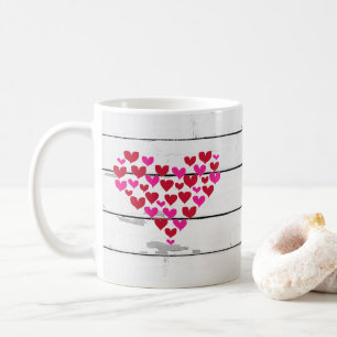 Heart Shiplap Rustic Nautical Coffee Mug