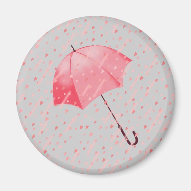 HEART SHOWERS by SHARON SHARPE Magnet (Front)