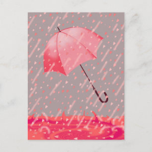 HEART SHOWERS by SHARON SHARPE Postcard