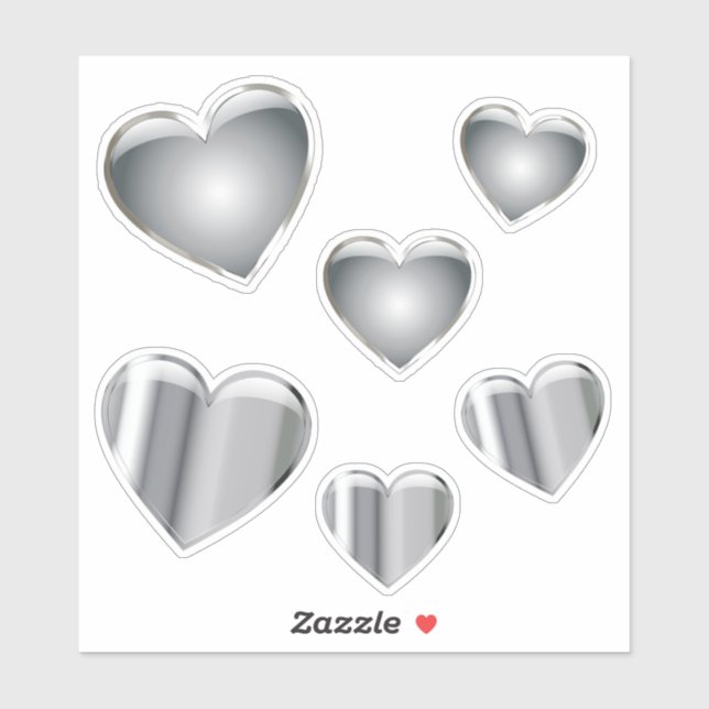 Heart Silver Chrome Vinyl (Sheet)