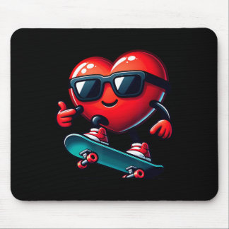 Heart Skateboarding Skateboarder Valentines Day Va Mouse Mat