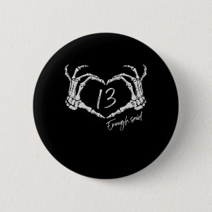Heart Skeleton Hand Classic 6 Cm Round Badge