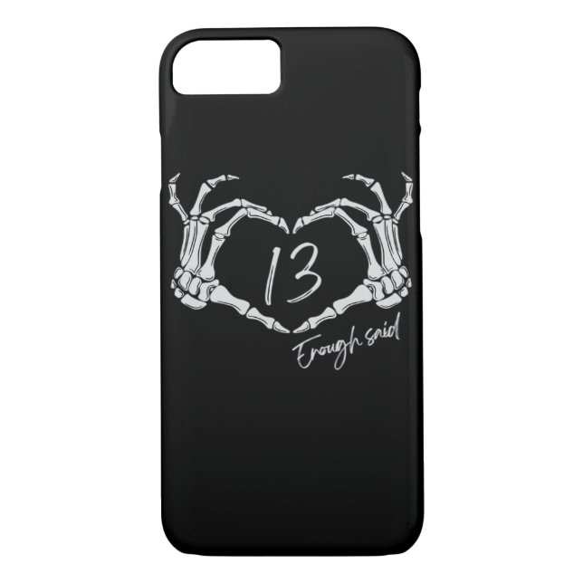 Heart Skeleton Hand Classic Case-Mate iPhone Case (Back)