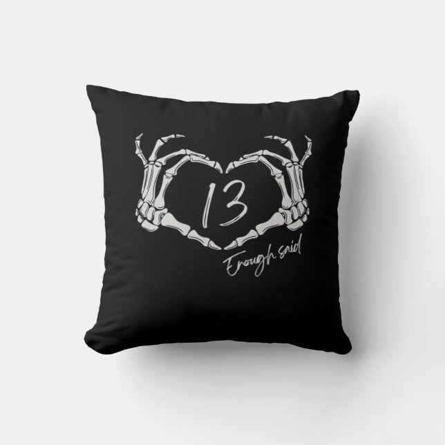 Heart Skeleton Hand Classic Cushion (Front)