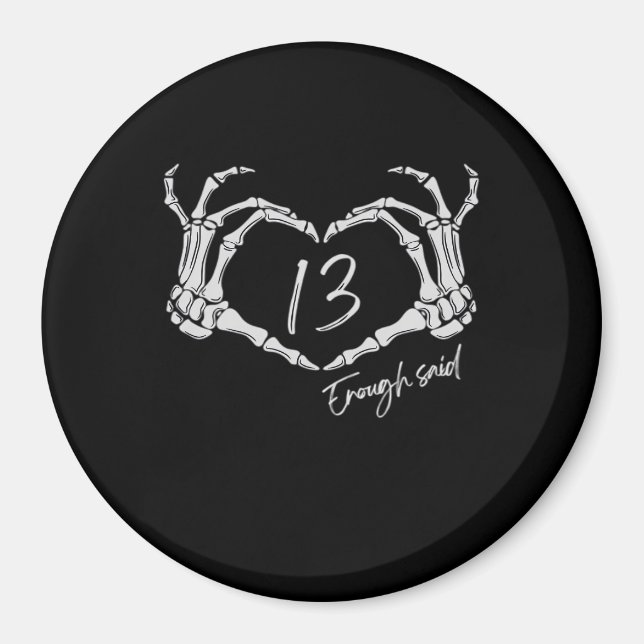 Heart Skeleton Hand Classic Magnet (Front)