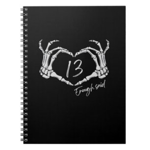 Heart Skeleton Hand Classic Notebook