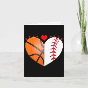 Heart Sketll Sell Valentines Day Sports Lover  Card