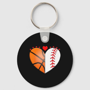 Heart Sketll Sell Valentines Day Sports Lover Key Ring
