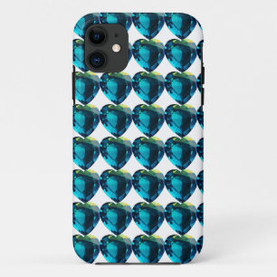Heart Sky-blue iPhone 11 Case