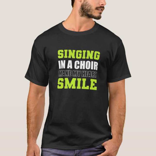 Heart Smile Church Singer  T-Shirt (Front)