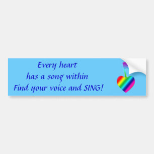 Heart Song Bumper Sticker