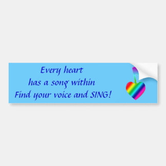 Heart Song Bumper Sticker