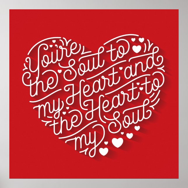 Heart Soul Square Poster (24x24) (Front)