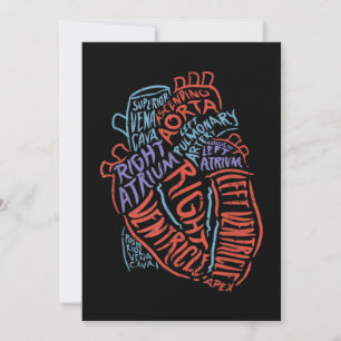 Heart Specialist Anatomy Doctor Medical Biology Invitation