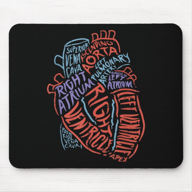 Heart Specialist Anatomy Doctor Medical Biology Mouse Mat (Front)