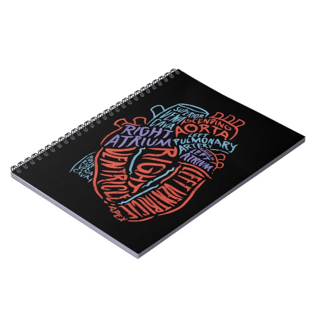 Heart Specialist Anatomy Doctor Medical Biology Notebook (Left Side)