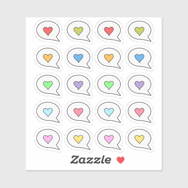 Heart Speech Thought Bubble Quote Reminder Planner (Sheet)