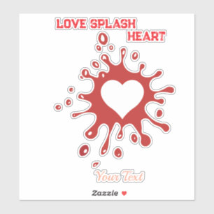 Heart Splash Art – Creative Love Expression Design
