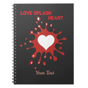 Heart Splash Art – Creative Love Expression Design Notebook