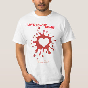 Heart Splash Art – Creative Love Expression Design T-Shirt