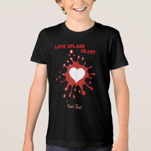 Heart Splash Art – Creative Love Expression Design Tri-Blend Shirt