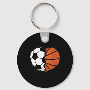 Heart Sports Soccer Sketll Ll Lover Valentines Day Key Ring