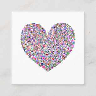 Heart Square Business Card