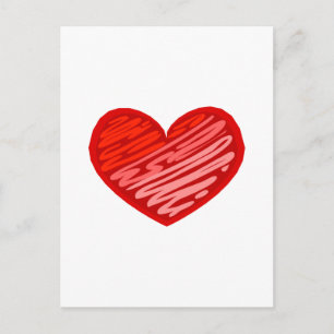 Heart (Squiggly) Postcard