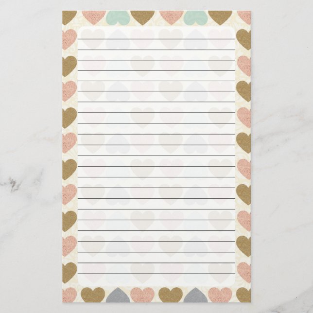 Heart  stationery (Front)