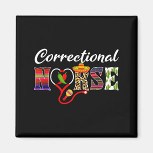 Heart stethoscope correctional nurse cinco de mayo magnet