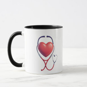Heart Stethoscope Love Mug