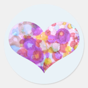 Heart sticker