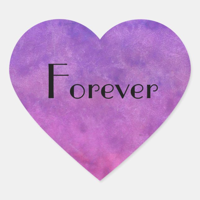 heart sticker foreve purple (Front)