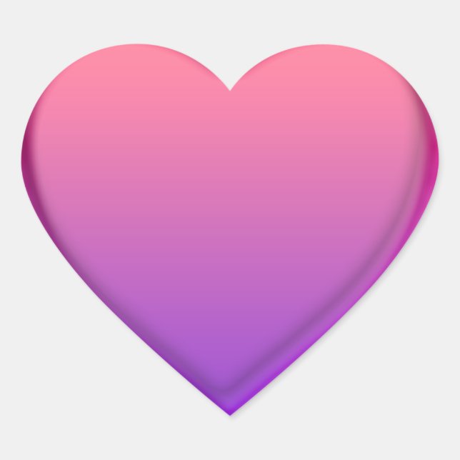 Heart Sticker Pink Purple (Front)