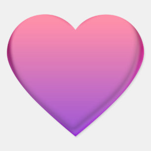 Heart Sticker Pink Purple