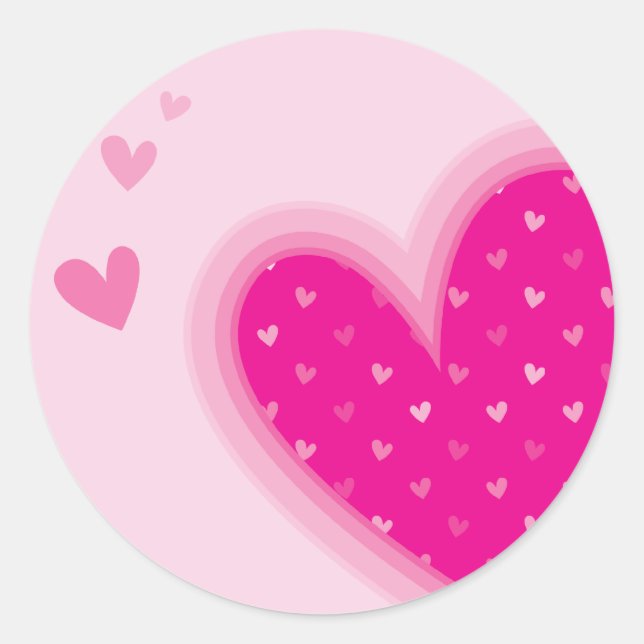 HEART STICKER SEAL :: funky hearts 1 (Front)
