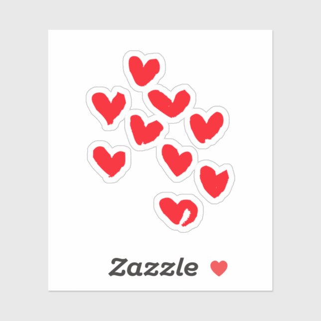 heart stickers  (Sheet)