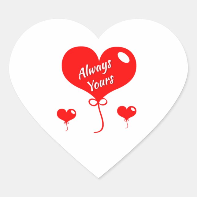 Heart Stickers | Personalized Craft Decals (Front)